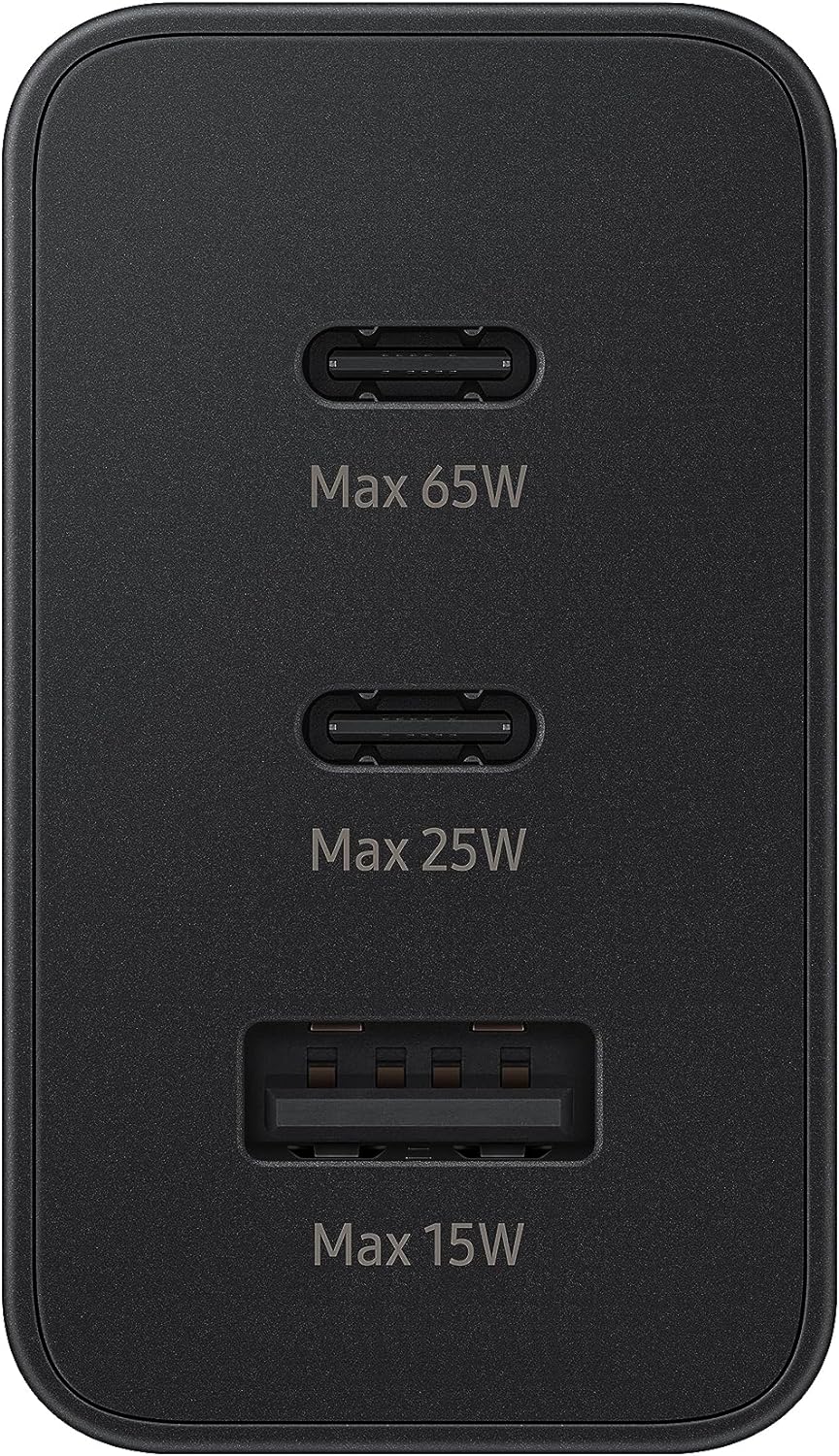 Samsung Official 65W Trio 3 in 1 Power Adapter 2.0 Super Fast Black