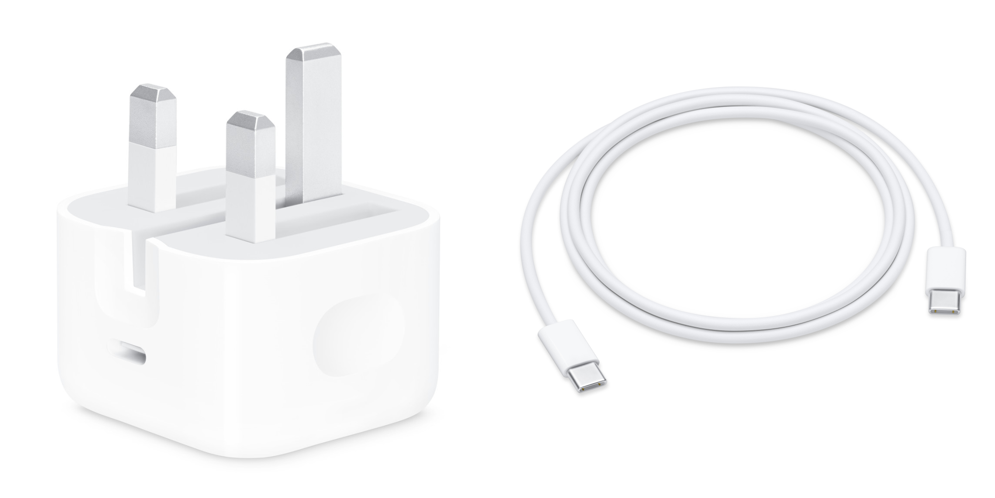 Official Apple 20W Mains Charger + USB-C to USB-C