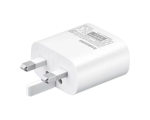 Samsung Galaxy Official 25W Super Fast Charging Travel Adapter with USB-C to C Data Cable White