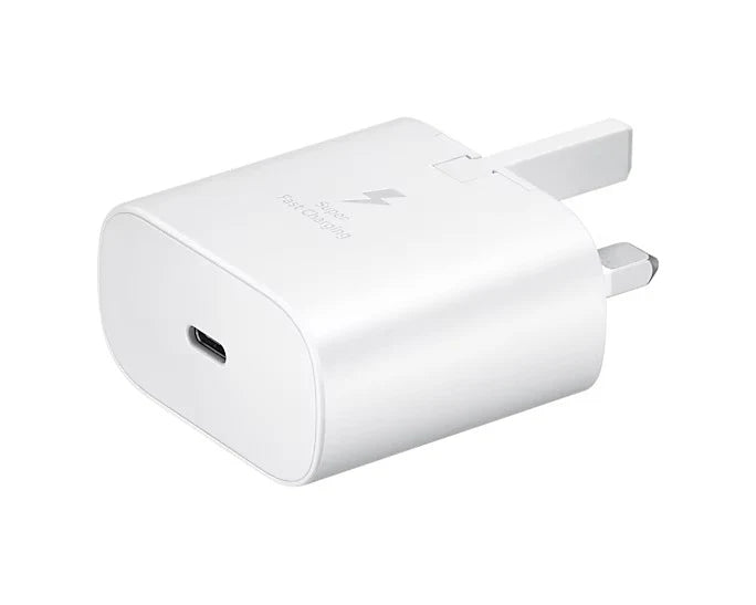 Samsung Galaxy Official 25W Super Fast Charging Travel Adapter with USB-C to C Data Cable White